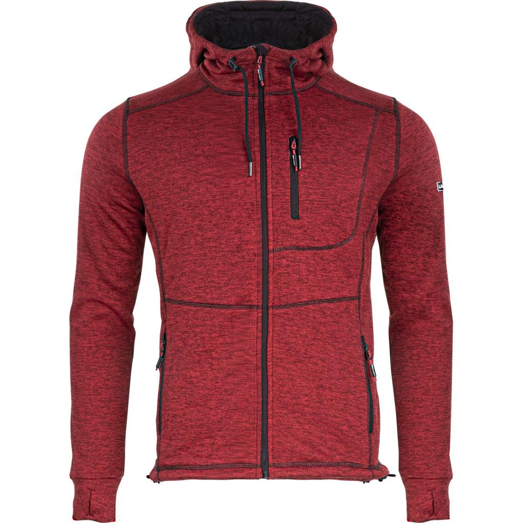 Hooded Sweatshirt with Zipper Red, "3Xl", Ce, Lahti