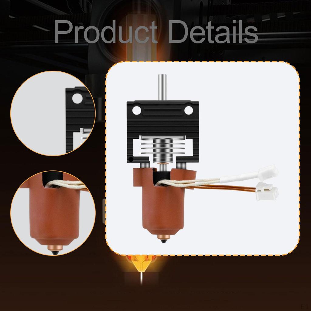 Printers Hotend Heating Block Kit Multifunctional Compatible High Rate Print Accessory Sturdy for