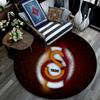 Galatasaray SK2 Round Area Rug,Carpet Rug for Living Room Bedroom Sofa Playroom Decor,Non-slip Floor Mat