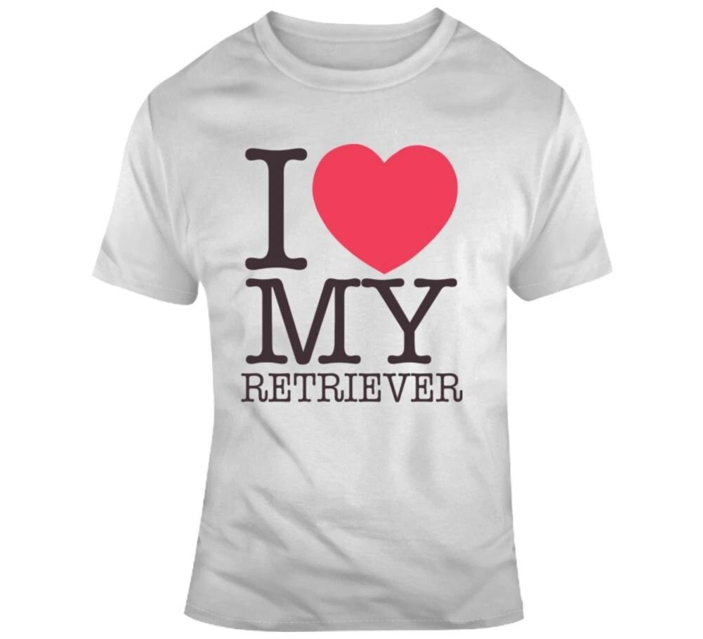 I Love My Retriever Dog Golden Lab Labrador Chesapeake Bay Gift T Shirt 2XL