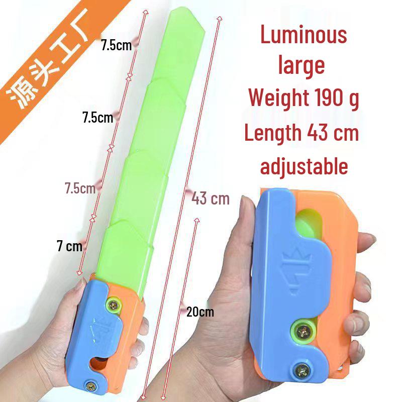 

Luminous XL Telescopic Carrot Sword 3D Toy