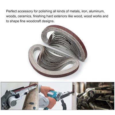 10pcs 10x330mm Abrasive Sanding Belts 1000 Grit Sanding Grinding Polishing Tools for Sander Power