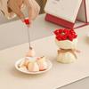 Rose Ceramic Fruit Forks Set Ins Style Creative Ceramic Fruit Forks Receipt Jar Decorative Household