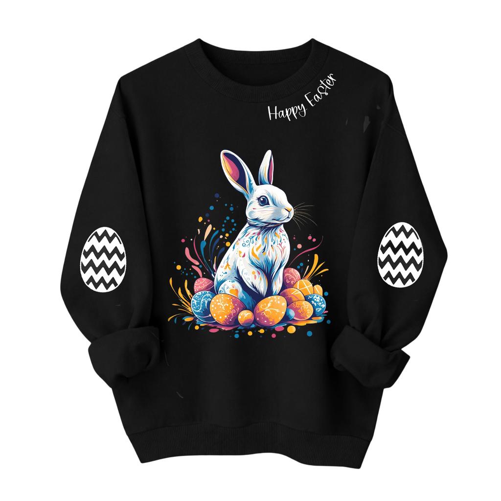Crewneck Sweatshirt For Women Fall Graphic Sweatshirts Vacation Long Sleeve Drop Shoulder Pullover