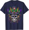 Mardi Gras Skull Top Hat New Orleans Witch Voodoo Unisex T-Shirt Unisex T-Shirt