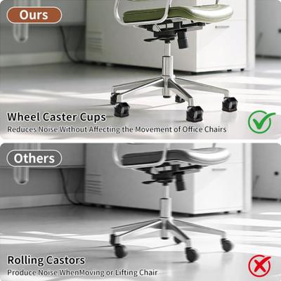 5pcs Soft Felt Bottom Furniture Pads Anti-Aging Heavy Duty Floor Protectors Quiet Straps Design Roller Pads Floor Protection
