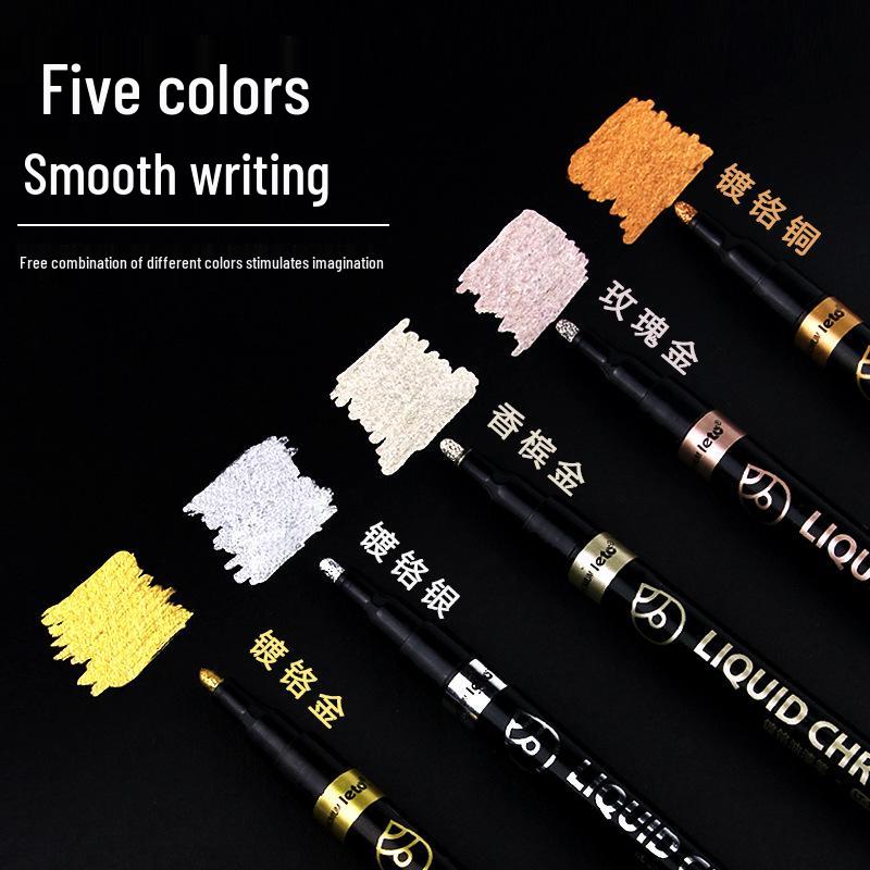Letu Metallic Mirror Electroplating Marker Pen for DIY Graffiti and Gundam Model Touch-Up