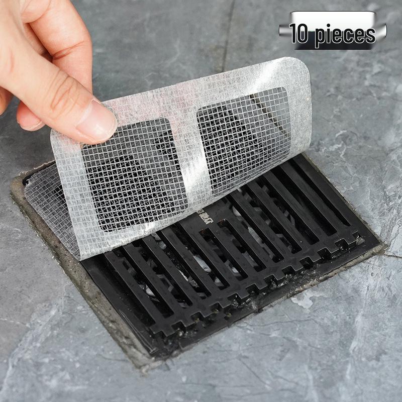 Disposable Floor Drain Hair & Insect Filter Stickers for Kitchen & Bathroom