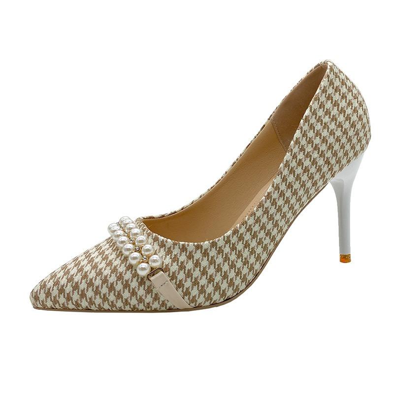 New Shallow Pointed Single Shoes Women's Fashion High Heels Women's Fine Heels Fashion Versatile High Heels