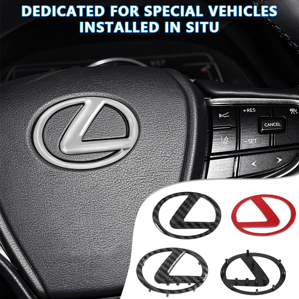 1pc ABS Car Steering Wheel Center Emblem Sticker Auto Interior For Lexus IS IS250 IS250C IS300 IS300C IS350 IS350C F SPORT RX GXFP0