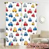 2D Flat Printing  JIT 2pcs   Curtains (Without Rod) Car Pattern Drapes Contemporary Chic Curtains Versatile Polyester Curtains