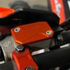 CNC Front Brake & Clutch Fluid Reservoir Cover Cap For KTM 125 150 200 250 300 350 450 500 EXC EXCF SX SXF XCF XCW TPI Six Days