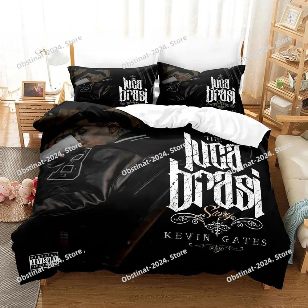 Top Kevin Gates Beding Set Single Twin Printed Bed Linen Set With Pilowcase Bed Soft Duvet Cover Soft Single Double Quen Super King-Sized Dimensionsd