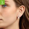 S925 Sterling Silver Freshwater Pearl Mozzarella Stud Earrings Elegant Charm Temperament Moissanite Stud Earrings