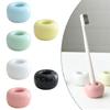 Fashionable Ceramic Toothbrush Rack Personalized Toothbrush Base Multiple Colors 4.5*2.8cm