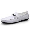 Men's Leather Slip-on Loafers - Casual Driving Shoes, Large Sizes Available
