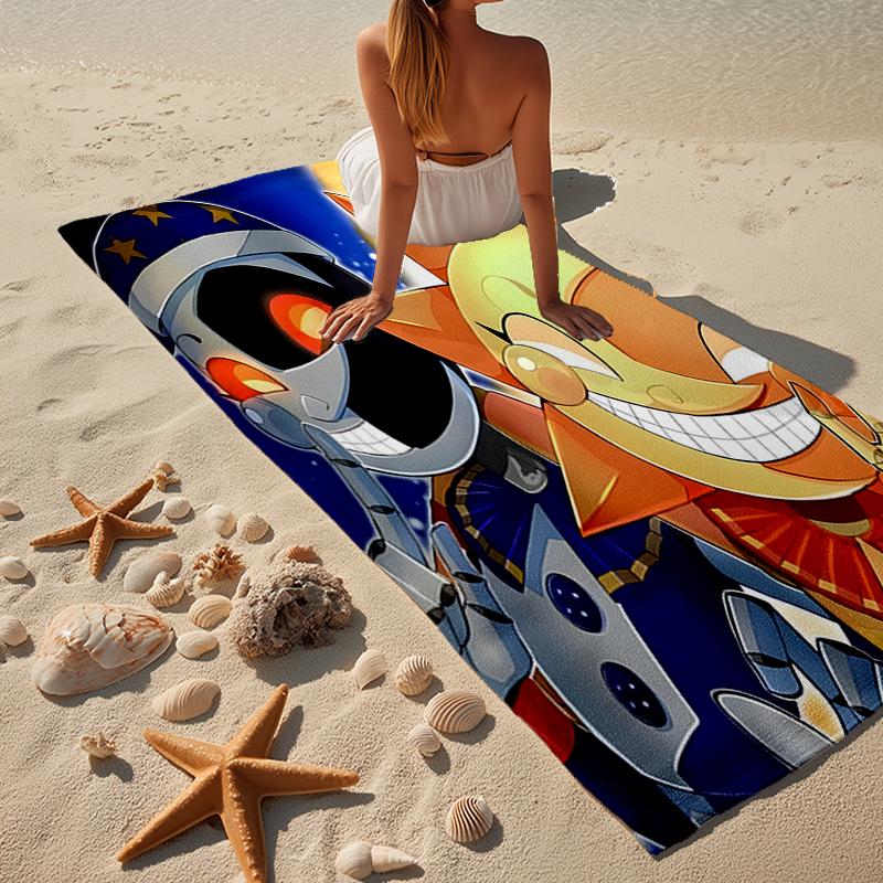 Skull And Sun Carnival Beach Towel, Super Soft Microfiber, Gift for Her/Him, Birthday, for Pool, Beach, Travel, Home Decor Fan Gifts