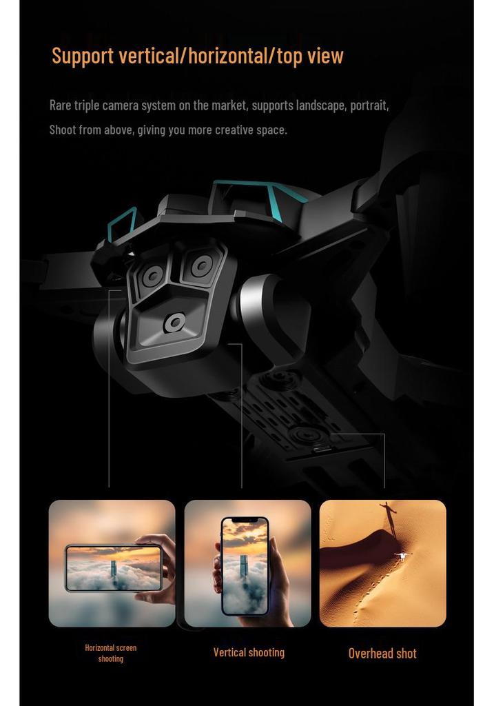 K12 MAX Brushless Drone: Triple Cameras, HD Photography, Smart Obstacle Avoidance Quadcopter