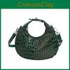 Single Shoulder Womens Crossbody Bag With Alligator Pattern Design For Daily