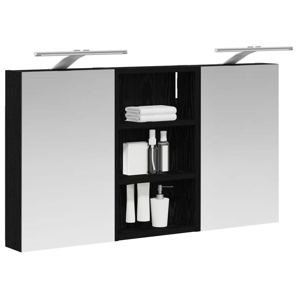 Bathroom Cabinet Set 3 Pcs 90 X 10.5 X 50 Cm Particleboard