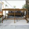 VidaXL Table de jardin marron miel 203,5x90x110 cm bois massif de pin 824105