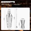 ZISIZ Glass Cocktail Shaker Set