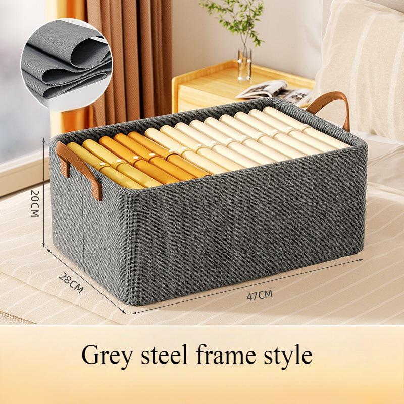 Úložný box na oblečení, domácí voděodolná skříň na prádlo, prachotěsný organizér, prošívaná látka, skládací úložný box