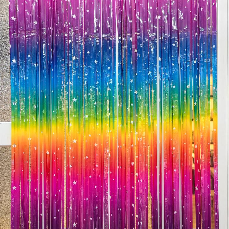 Creative Star Tassel Door Curtain for Children's Day Decorations