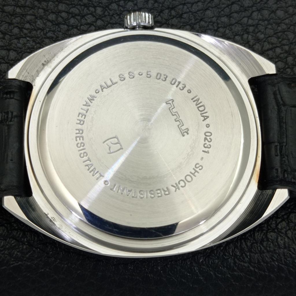 INDIAN VINTAGE HMT KOHINOOR HAND-WINDING MENS GREY COLOR DIAL WATCH A440921-4 HT-a440921