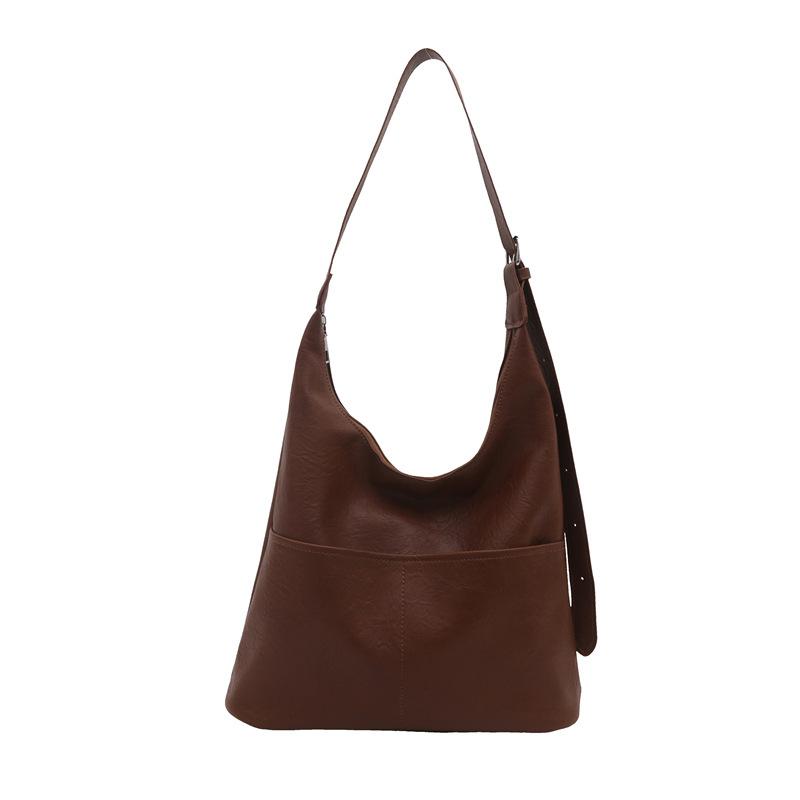 

Tote bag women s 2025 new trendy high-end commuter underarm bag women s large-capacity shoulder bag large messenger bag коричневый