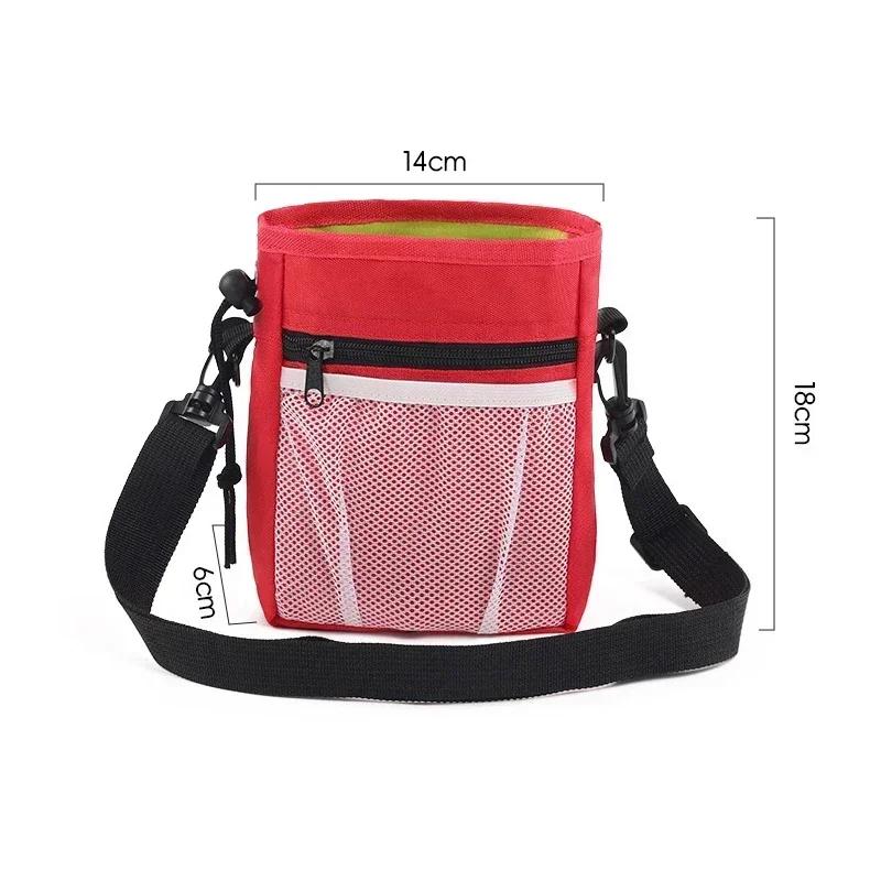Dog Training Pouch Snack Carrier Outdoor Feeding Waist Bag Portable Foldable Pet Supplies Treat Holder Walking Adjustable Pack