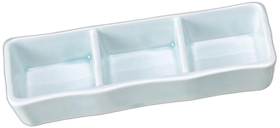 

Blue and White Porcelain Plate x x Divided Reinforced Setomonohonpo 3-Piece (Small) [16.4 5.8 2.8cm] 3-Piece Plate, Porcelain,