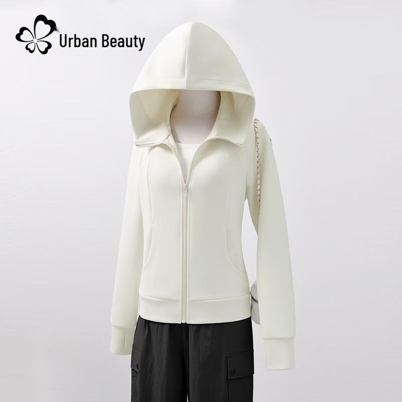 Women's Casual Hooded Full-Zip Sweatshirt Jacket