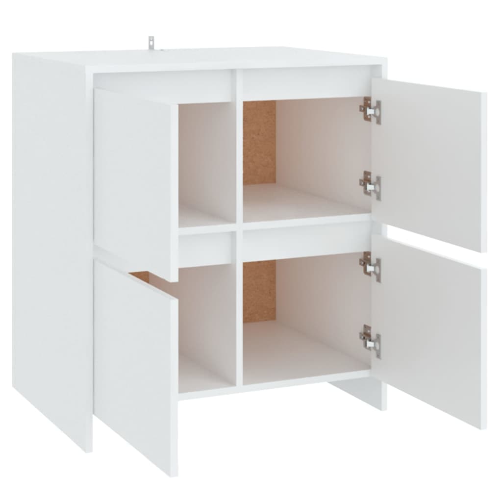 Sideboards 2 Pcs White 70 X 41 X 75 Cm Particleboard