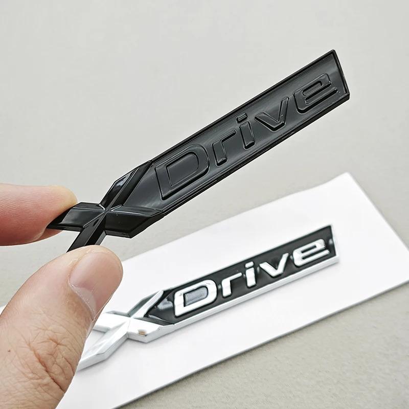 3D ABS Logo XDrive Emblemat X Drive Odznaka na Tylną Klapę Samochodu Naklejka na Błotnik Boczny Do BMW Xdrive Seria 3 Seria 5 X1 X3 X5 Akcesoria