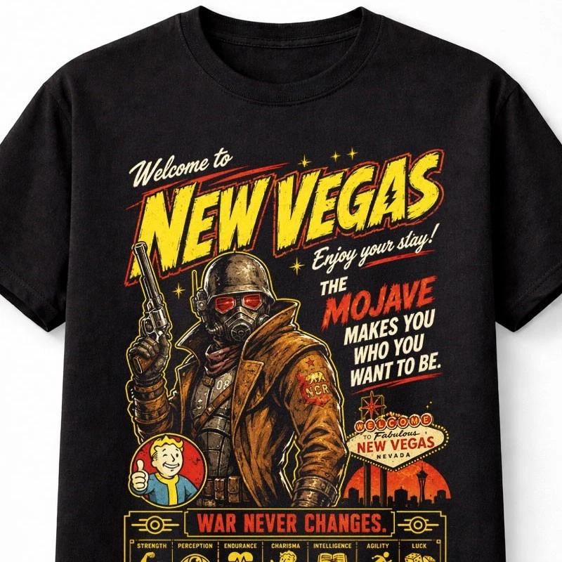 Fallout New Vegas Пустошь Мохаве Игровая Унисекс Футболка S