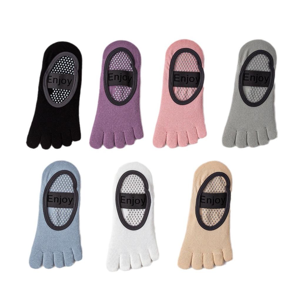Professional Non-Slip Yoga Socks Women'S Short Tube Sports Invisible Boat Socks Pilates Sweat-Absorbing Breathable Split-Toe Socks