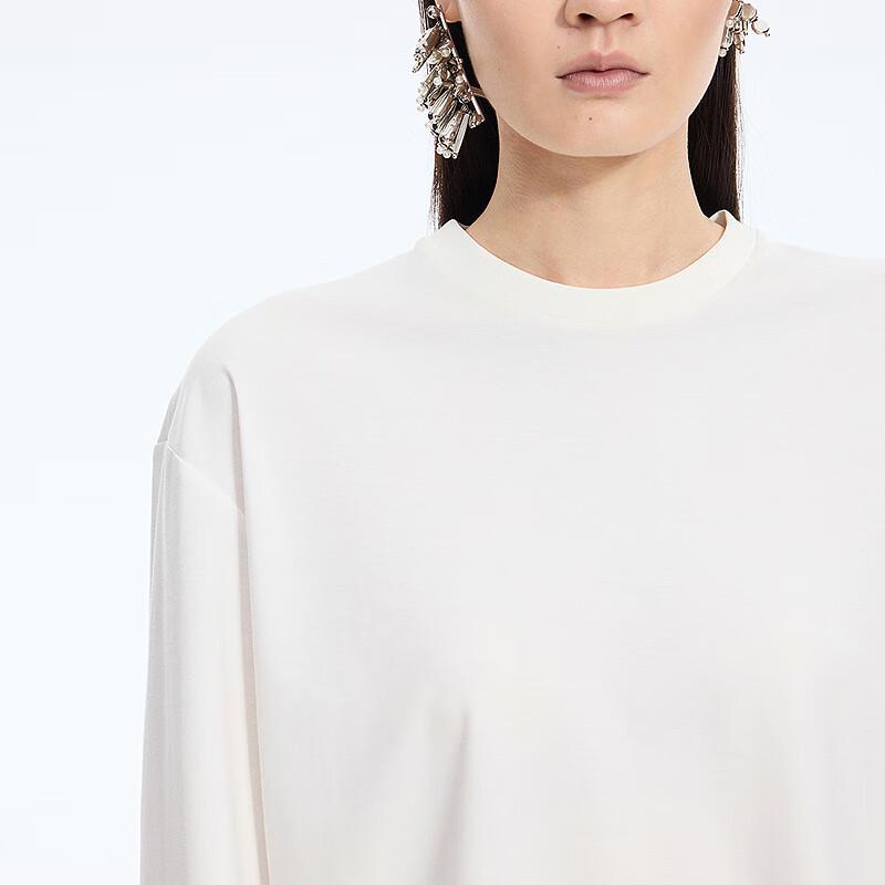 JNBY Loose Fit Round Neck Long Sleeve T-Shirt