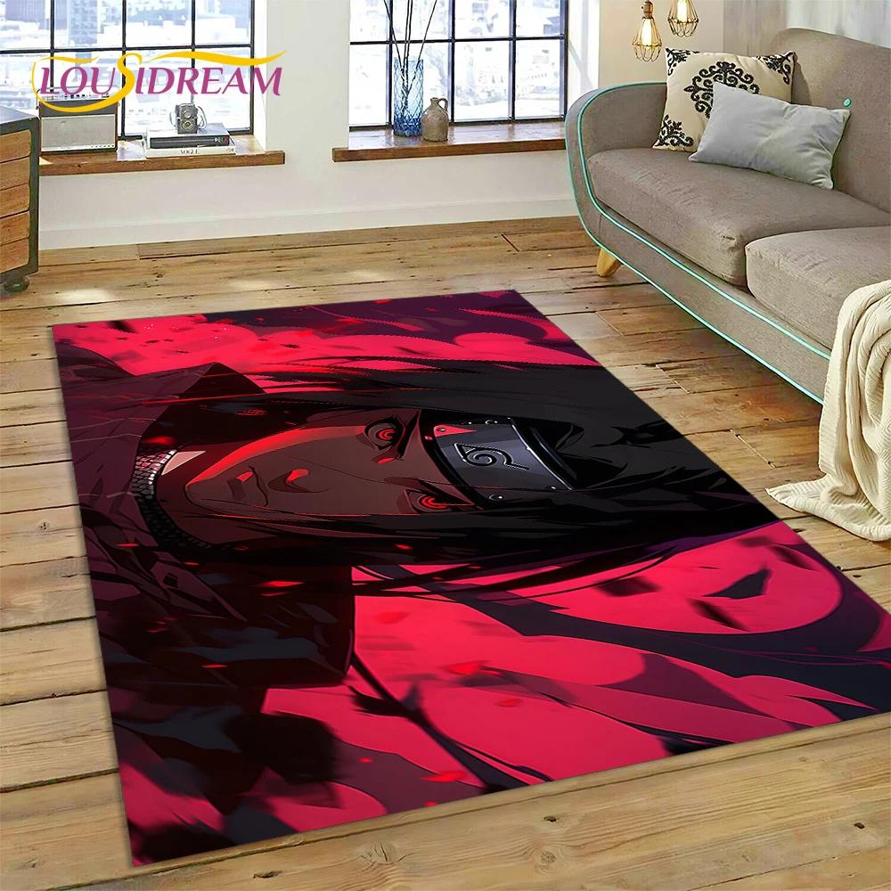 Cartoon 3D I-Itachi Japan Anime  Area Rug,Carpet Rug for Living Room Bedroom Sofa Doormat Decoration, Kids Non-slip Floor Mat