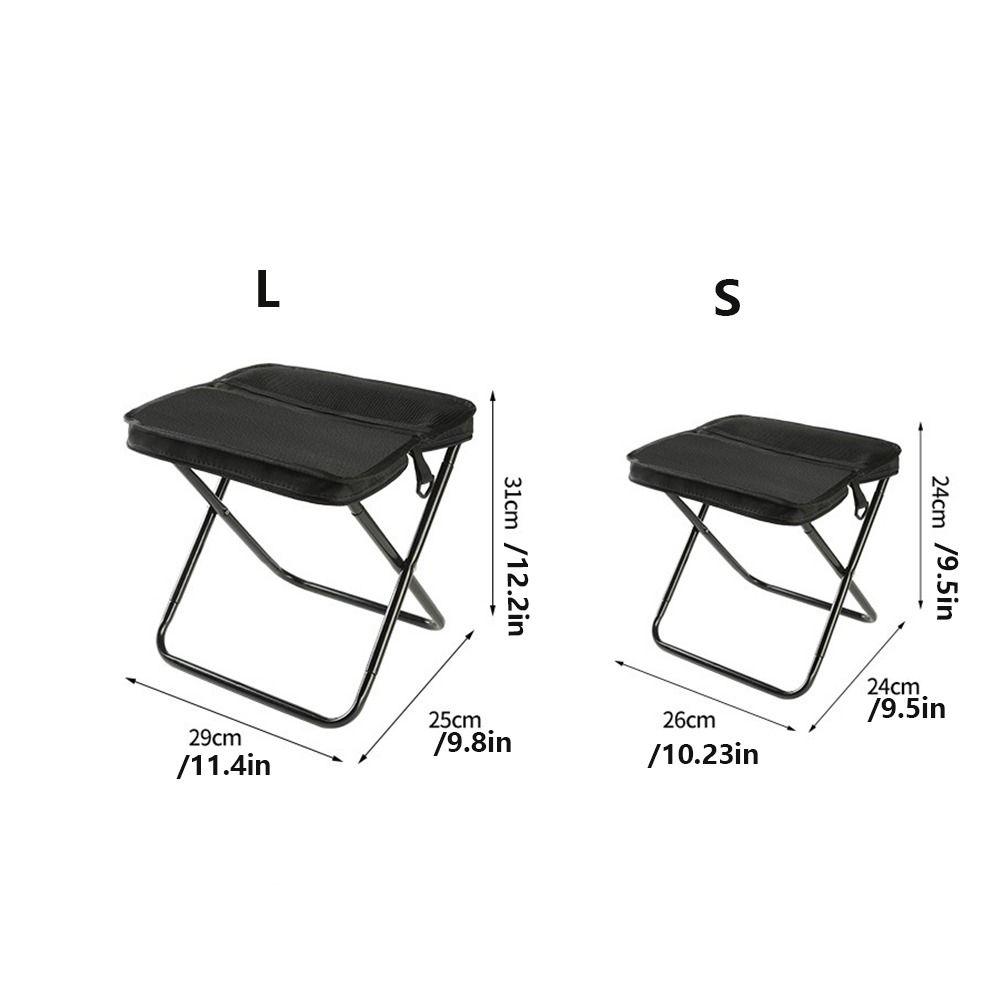 Wear-resistant Folding Backpack Stool Sturdy Pencil Case Stool Sports Folding Chair  Hiking