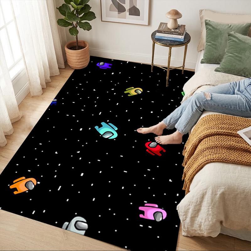 Space Friends Living Room Nonslip Area Rug Soft Carpet For Bedroom Game Playroom Sofa Office Home Decor Doormat Christmas Gift C929965