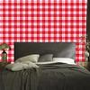 Red Checkered Wallpaper Coral and Red for Living Room and Bedroom 50x1000