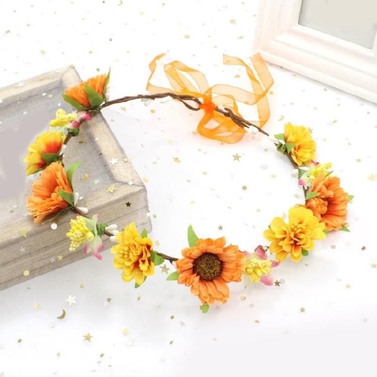 Eye Catching Flower Wreath Flower Crown Headbands Flower Hair Accessory for Women
