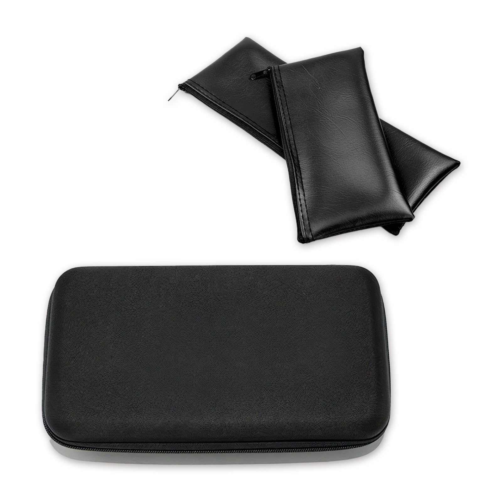 

nijmomo Жесткий кейс для микрофона для двух микрофонов, 2 мягких чехла, набор из 3 предметов, сумка для микрофона, хранение микрофона (Набор из 3 шт.)