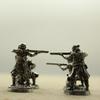 Brass Metal Board Games Japanese Samurai Figurines Miniatures Gunmen Soliders Toy Models Statues Desk Ornament