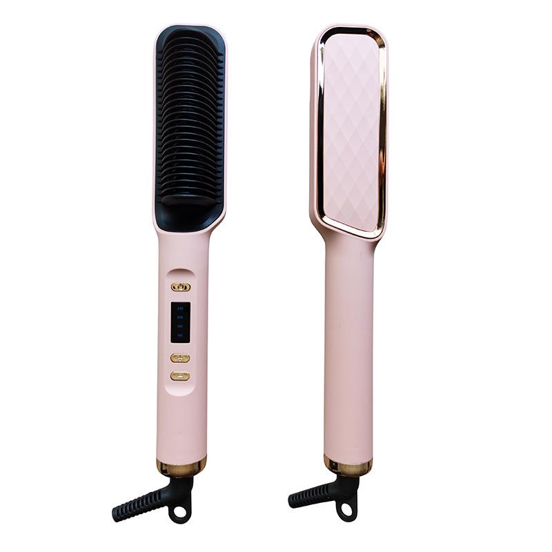 Ionic Hair Straightener & Curler: 2-in-1 LCD Dual-Use for Easy Styling EU Standard 220V