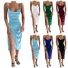 Women's Casual  Fashion Sexy Slim Slit Sling Dress