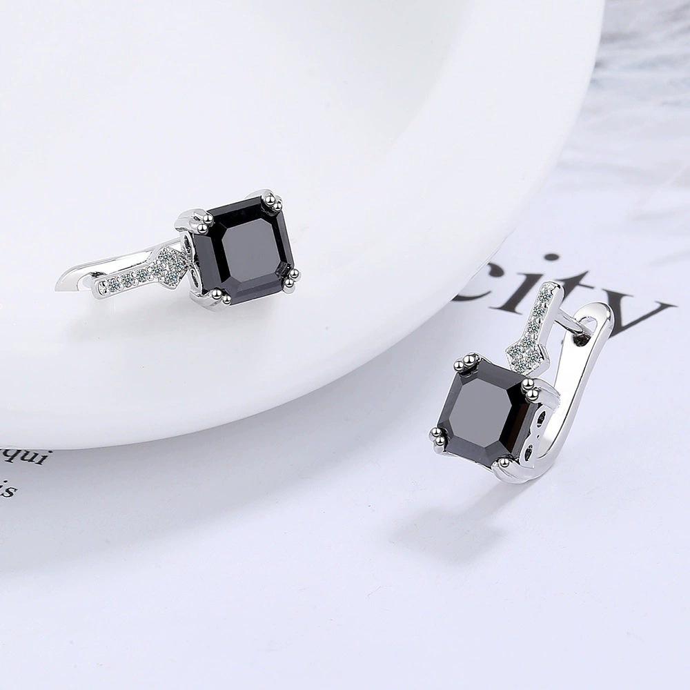 European and American new square earrings with personalized and fashionable earrings