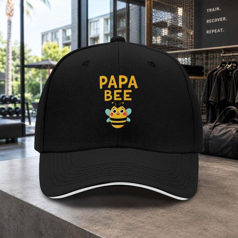 1pc Papa Bee Beethemed Baseball Cap For Adjustable Duckbill Hat With Bee Lightweight Suitable For Concerts Parties Birth