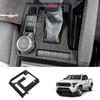 LHD For TOYOTA TACOMA 2024 2025 ABS Black Wood Central control  window lift center control gear shift panle meter AC vent cover